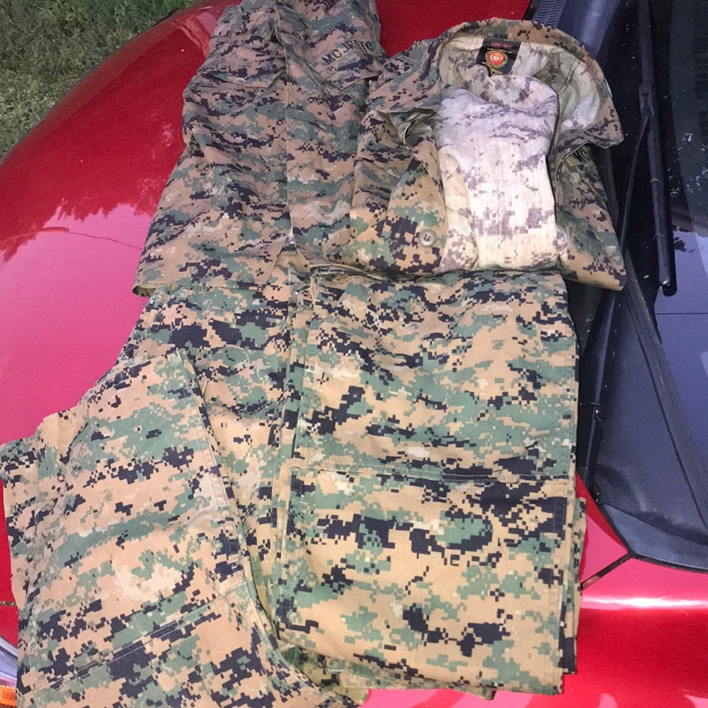 USMC 2 PAIR BUG REPELLENT Marpat blouse +trouser